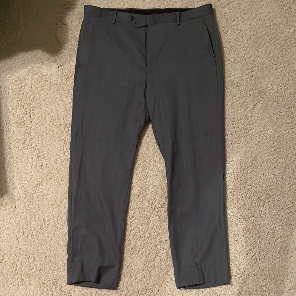 Egara Gray Dress Pants with Tailored Fit
